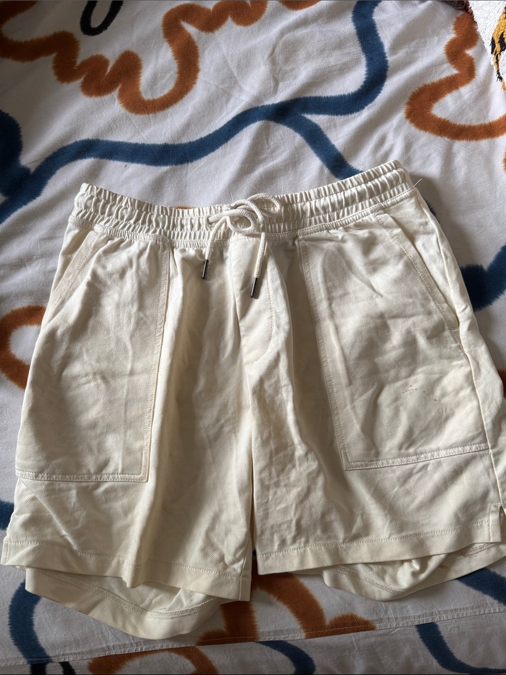 Nordstroms Treasure and Bond Slim Fit Men’s White Casual Soft Shorts